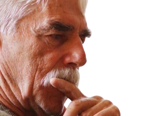 Sticker sam elliott acteur americain vieux homme cheveux blancs moustache par PubliusOvidius