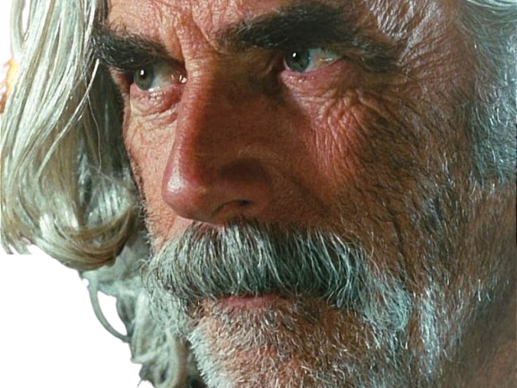 Sticker sam elliott acteur americain vieux homme cheveux blancs moustache par PubliusOvidius