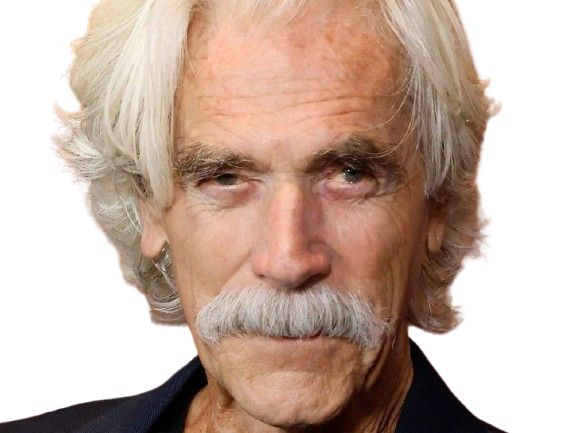 Sticker sam elliott acteur americain vieux homme cheveux blancs moustache par PubliusOvidius