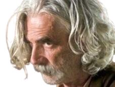 Sticker sam elliott acteur americain vieux homme cheveux blancs moustache par PubliusOvidius