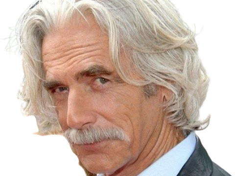 Sticker sam elliott acteur americain vieux homme cheveux blancs moustache par PubliusOvidius