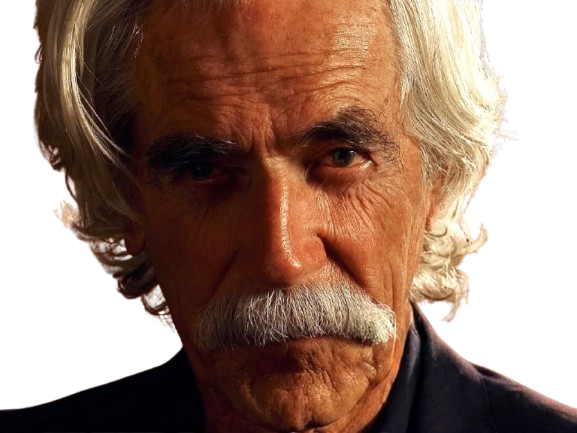 Sticker sam elliott acteur americain vieux homme cheveux blancs moustache par PubliusOvidius