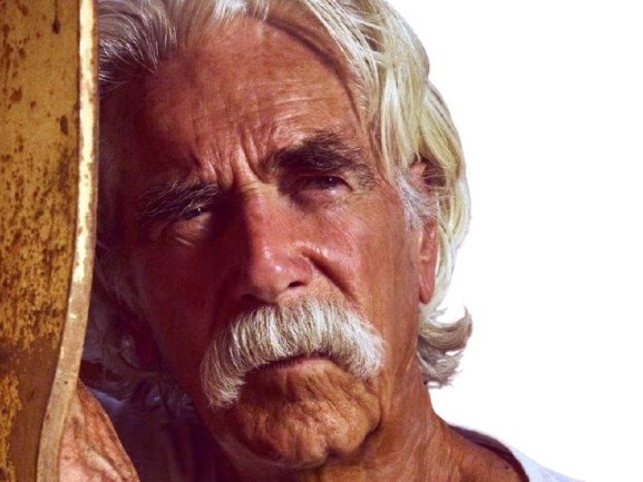 Sticker sam elliott acteur americain vieux homme cheveux blancs moustache par PubliusOvidius