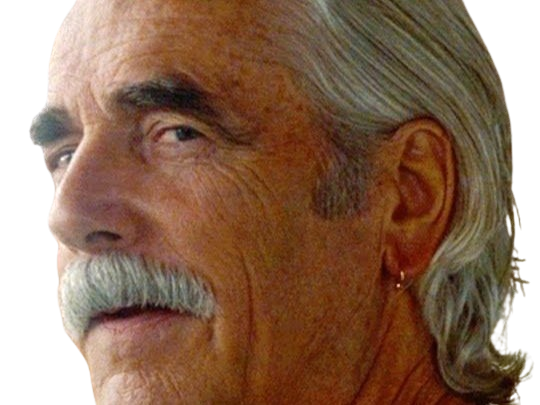 Sticker sam elliott acteur americain vieux homme cheveux blancs moustache par PubliusOvidius
