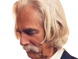 Sticker sam elliott acteur americain vieux homme cheveux blancs moustache par PubliusOvidius