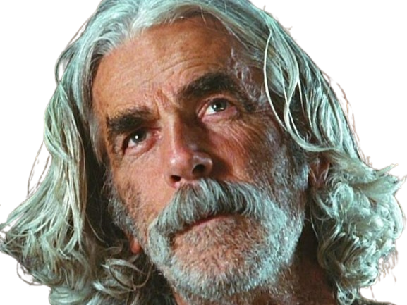 Sticker sam elliott acteur americain vieux homme cheveux blancs moustache par PubliusOvidius