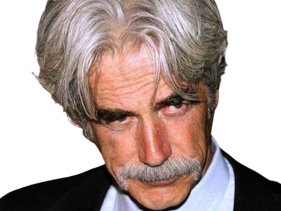 Sticker sam elliott acteur americain vieux homme cheveux blancs moustache par PubliusOvidius