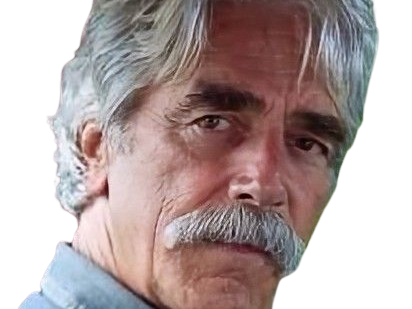 Sticker sam elliott acteur americain vieux homme cheveux blancs moustache par PubliusOvidius