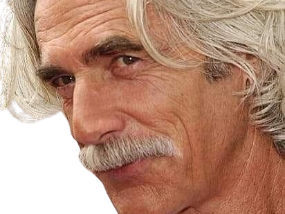 Sticker sam elliott acteur americain vieux homme cheveux blancs moustache par PubliusOvidius