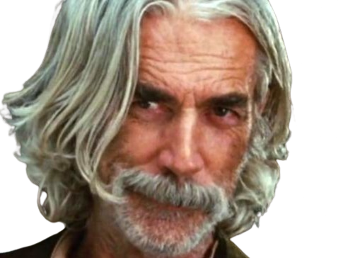 Sticker sam elliott acteur americain vieux homme cheveux blancs moustache par PubliusOvidius
