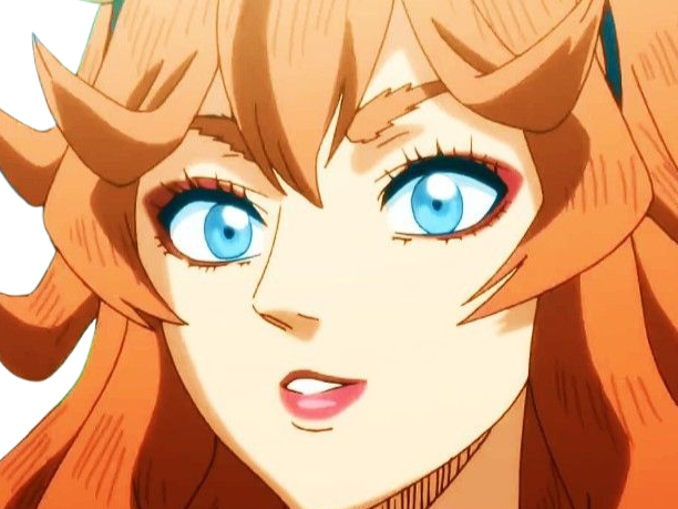 Sticker mereoleona vermilion black clover marie vermeil cheveux rouge yeux bleu fic bloop par Bl0op