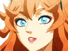 mereoleona vermilion black clover marie vermeil cheveux rouge yeux bleu fic bloop