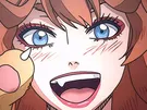 mereoleona vermilion black clover marie vermeil cheveux rouge yeux bleu fic bloop