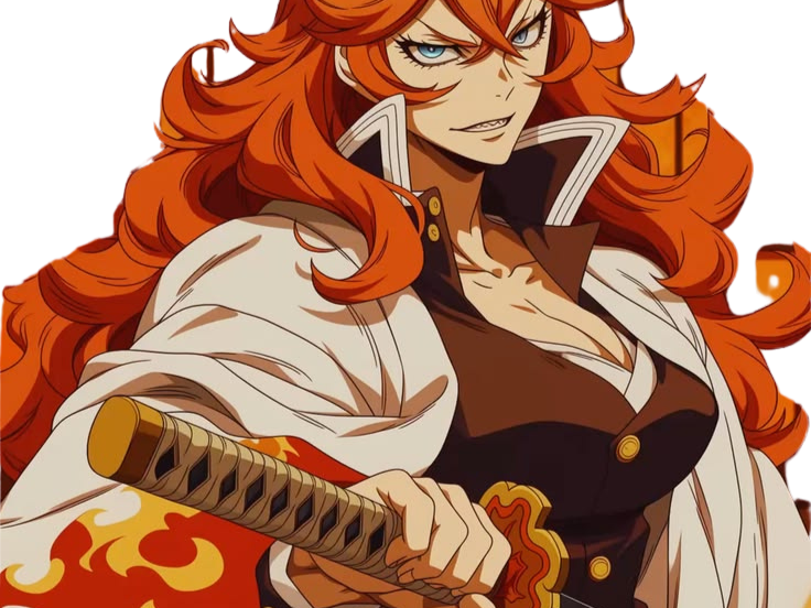 Sticker mereoleona vermilion black clover marie vermeil cheveux rouge yeux bleu fic bloop par Bl0op