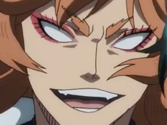 Sticker mereoleona vermilion black clover marie vermeil cheveux rouge yeux bleu fic bloop par Bl0op