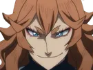 mereoleona vermilion black clover marie vermeil cheveux rouge yeux bleu fic bloop