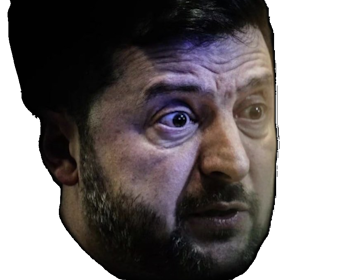 Sticker zelensky botans ukrobots chouine chiale pleure zizisky poutine par jas