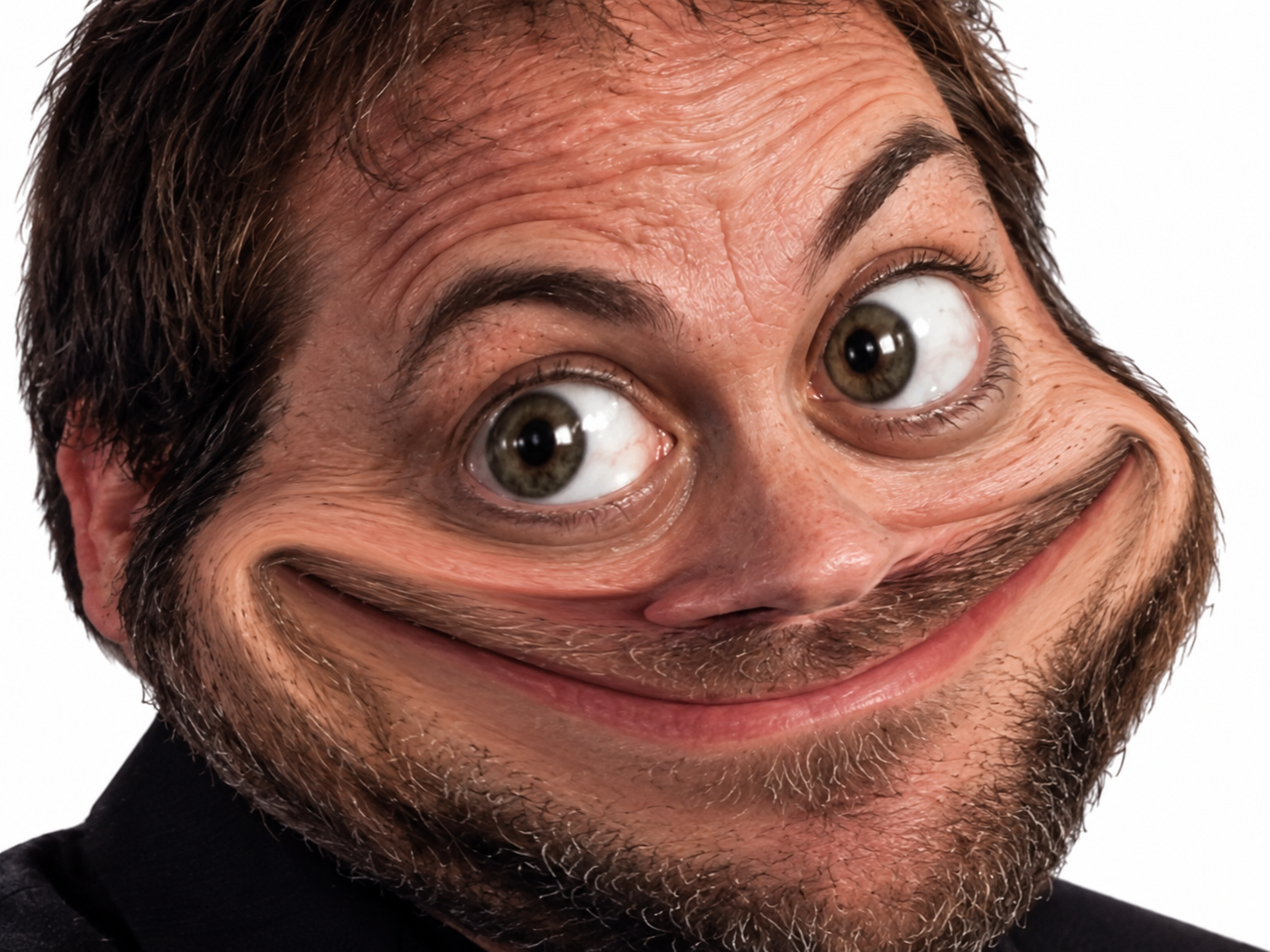 Sticker supernatural crowley chelou cheloue troll troller grosyeux deforme osef sourire moquer moqueur idiot desco debile par XDREAD