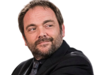Sticker supernatural crowley boss patron fier costume sourire mesquin par XDREAD