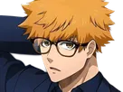 rensuke kunigami blue lock manga anime foot attaquant roux yeux auburn heros