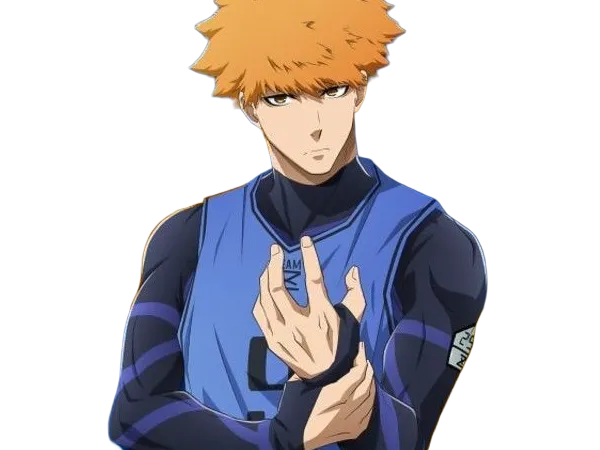 Sticker rensuke kunigami blue lock manga anime foot attaquant roux yeux auburn heros par Dark-63
