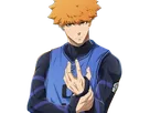 rensuke kunigami blue lock manga anime foot attaquant roux yeux auburn heros