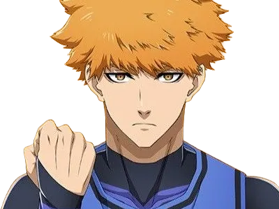 Sticker rensuke kunigami blue lock manga anime foot attaquant roux yeux auburn heros par Dark-63