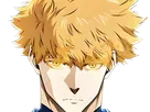rensuke kunigami blue lock manga anime foot attaquant roux yeux auburn heros