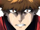 rensuke kunigami blue lock manga anime foot attaquant roux yeux auburn heros