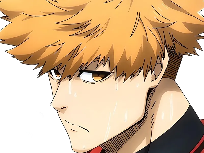 Sticker rensuke kunigami blue lock manga anime foot attaquant roux yeux auburn heros par Dark-63