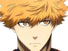 rensuke kunigami blue lock manga anime foot attaquant roux yeux auburn heros