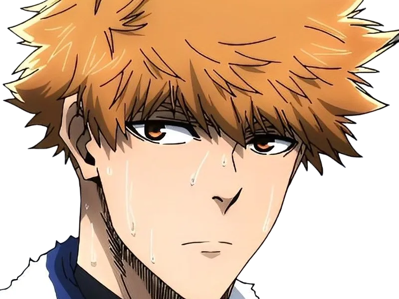 Sticker rensuke kunigami blue lock manga anime foot attaquant roux yeux auburn heros par Dark-63