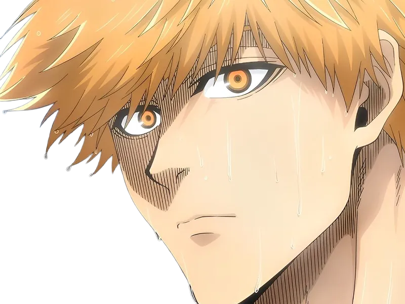 Sticker rensuke kunigami blue lock manga anime foot attaquant roux yeux auburn heros par Dark-63