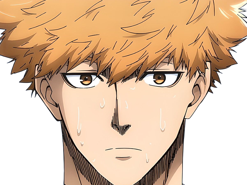 Sticker rensuke kunigami blue lock manga anime foot attaquant roux yeux auburn heros par Dark-63