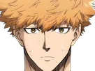 rensuke kunigami blue lock manga anime foot attaquant roux yeux auburn heros