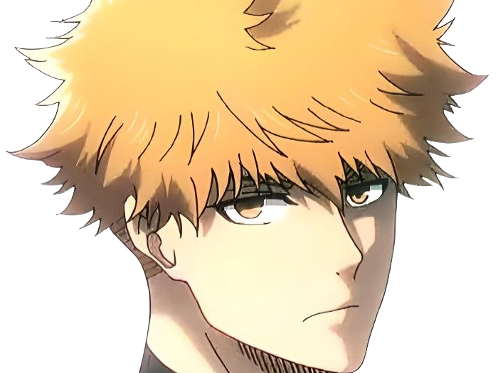Sticker rensuke kunigami blue lock manga anime foot attaquant roux yeux auburn heros par Dark-63