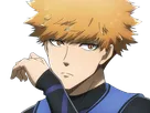 rensuke kunigami blue lock manga anime foot attaquant roux yeux auburn heros