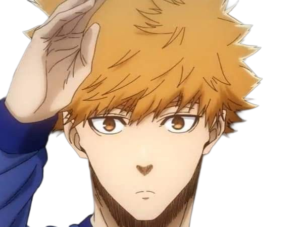 Sticker rensuke kunigami blue lock manga anime foot attaquant roux yeux auburn heros par Dark-63
