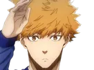 rensuke kunigami blue lock manga anime foot attaquant roux yeux auburn heros