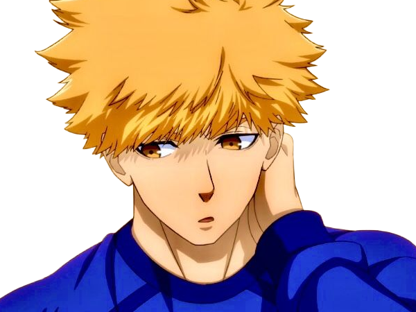Sticker rensuke kunigami blue lock manga anime foot attaquant roux yeux auburn heros par Dark-63