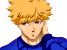 rensuke kunigami blue lock manga anime foot attaquant roux yeux auburn heros