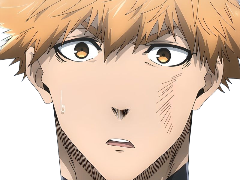 Sticker rensuke kunigami blue lock manga anime foot attaquant roux yeux auburn heros par Dark-63