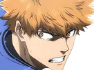 rensuke kunigami blue lock manga anime foot attaquant roux yeux auburn heros