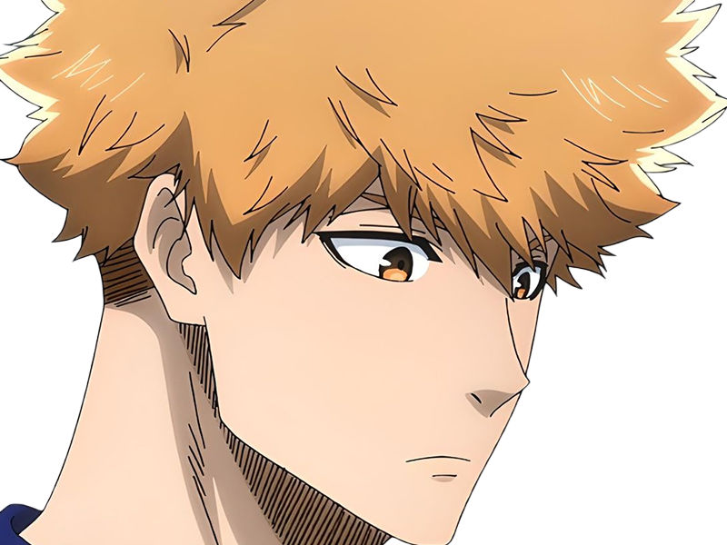 Sticker rensuke kunigami blue lock manga anime foot attaquant roux yeux auburn heros par Dark-63