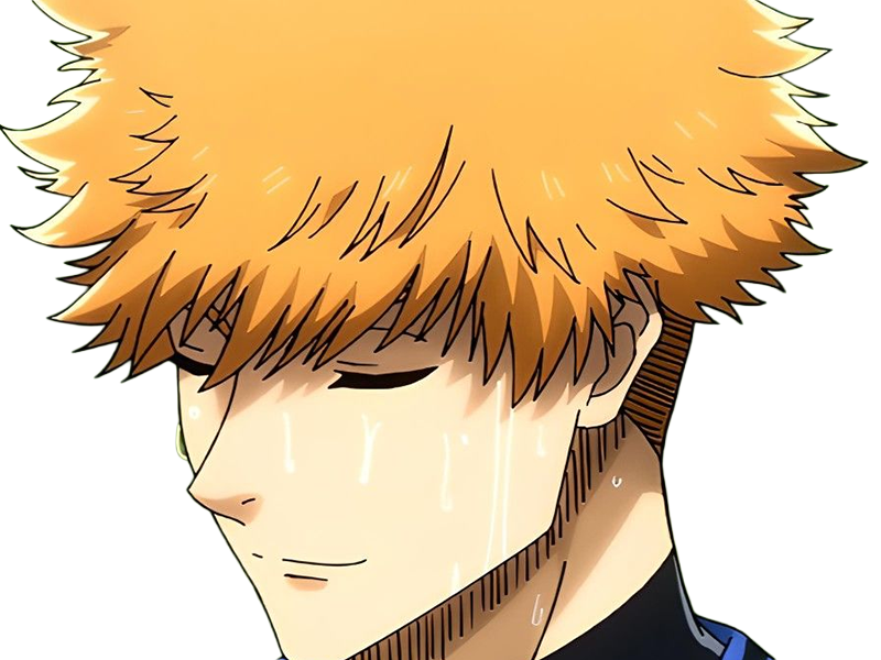 Sticker rensuke kunigami blue lock manga anime foot attaquant roux yeux auburn heros par Dark-63