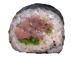 Sticker yum dej durum doner crepe sandwich bacon cheese steak fritent frit 360 turn roll sushi par glandilus