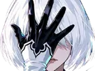2b nier automata cheveux blanc yeux bleu opale de brienne fic bloop