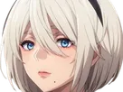 2b nier automata cheveux blanc yeux bleu opale de brienne fic bloop