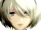 2b nier automata cheveux blanc yeux bleu opale de brienne fic bloop