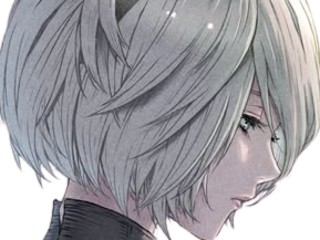 Sticker 2b nier automata cheveux blanc yeux bleu opale de brienne fic bloop par Bl0op